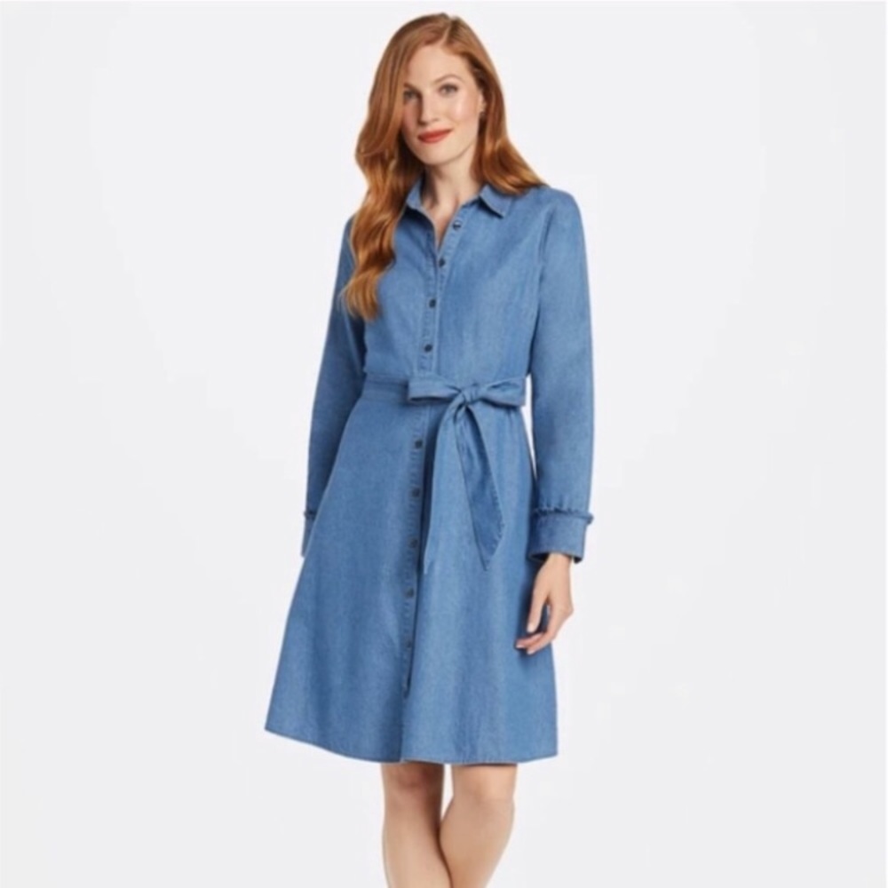 Draper James Chambray Shirt Dress